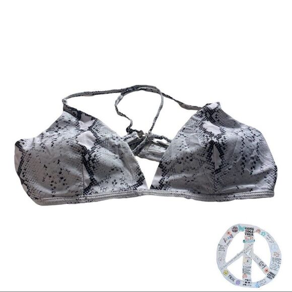 $5$ add on item$ Snakeskin print bikini. Size large. Untagged - Picture 3 of 7